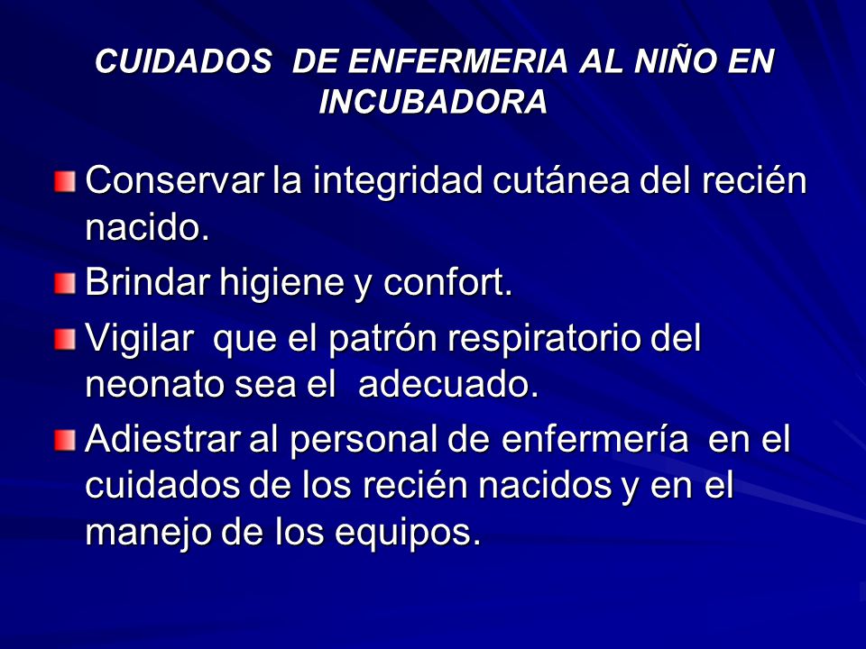 higiene y confort del recien nacido